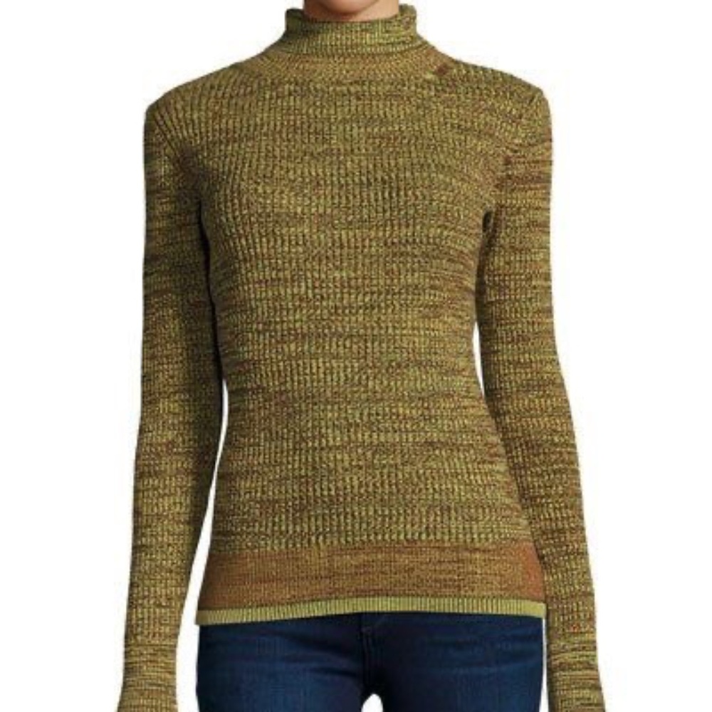 Apiece Apart | Piedras Turtleneck in Moss Marl